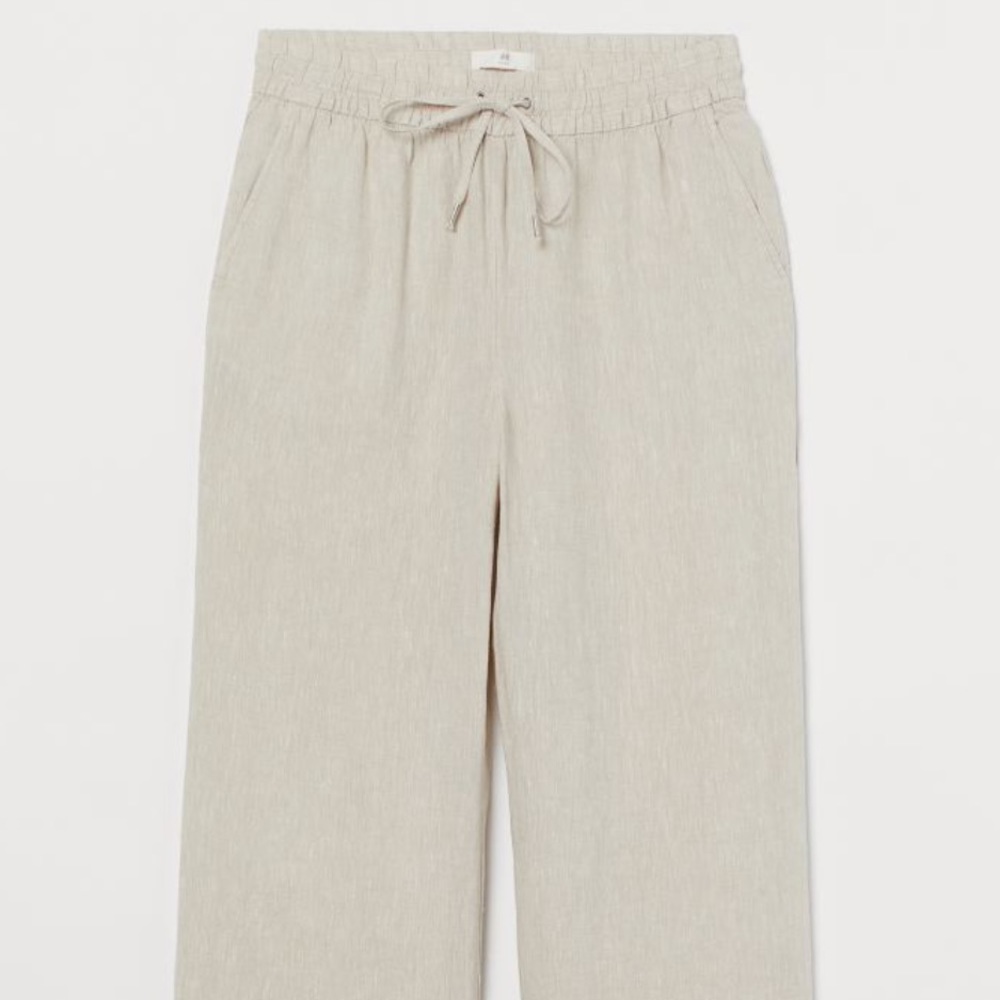 Wide Leg Linen Pants H&M Size 4 NWOT